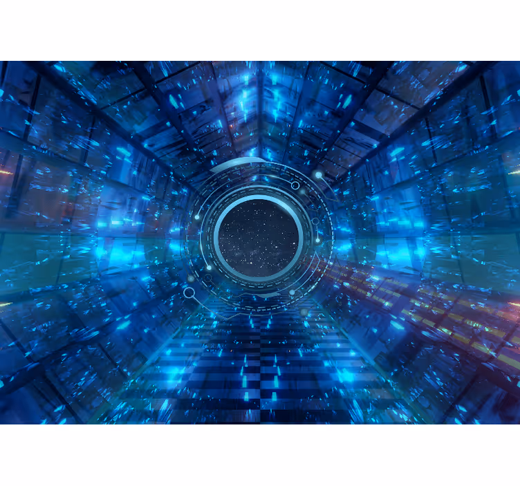 Mural de parede espaço portal cósmico 3d - TenStickers
