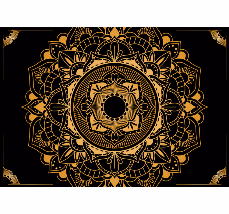 Mural de parede mandalas com design elegante - TenStickers