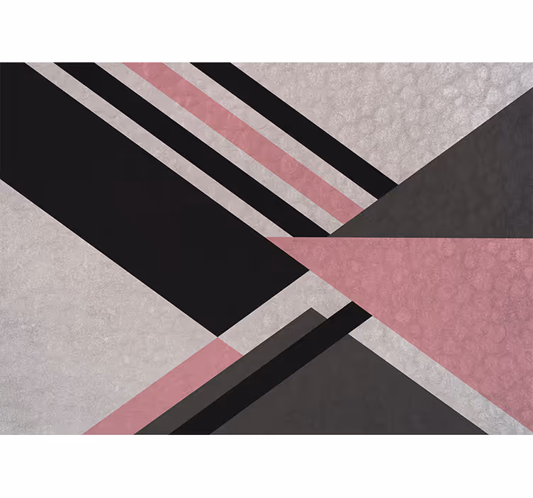 Mural de parede abstrato blocos de cores diagonais - TenStickers