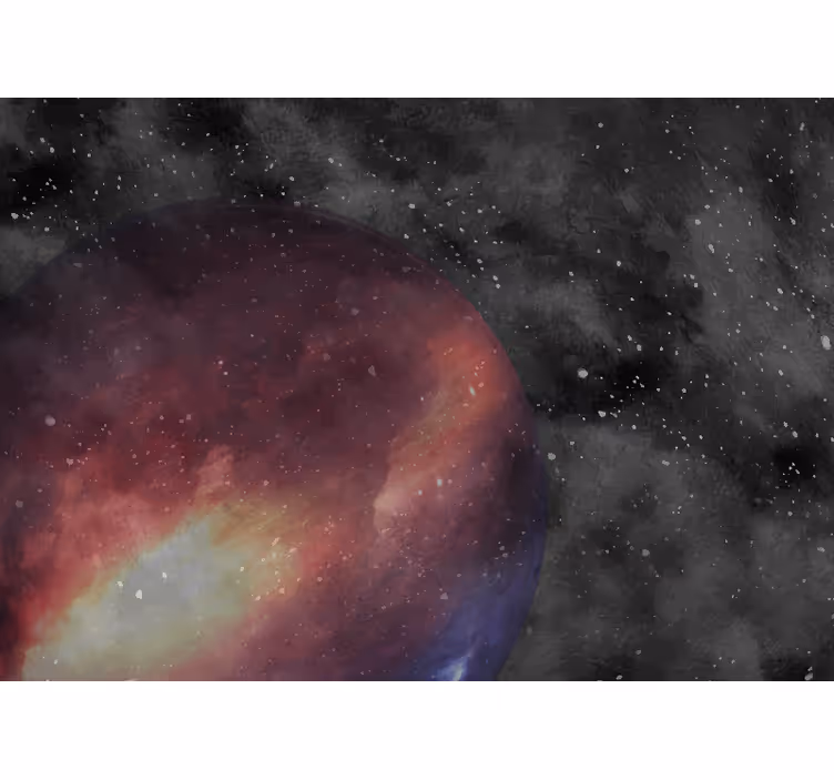 Mural de parede espaço esfera roxa celestial - TenStickers