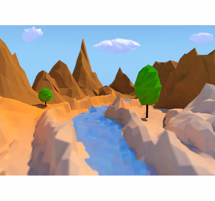 Fotomurais de paisagens Montanha, floresta e deserto - TenStickers