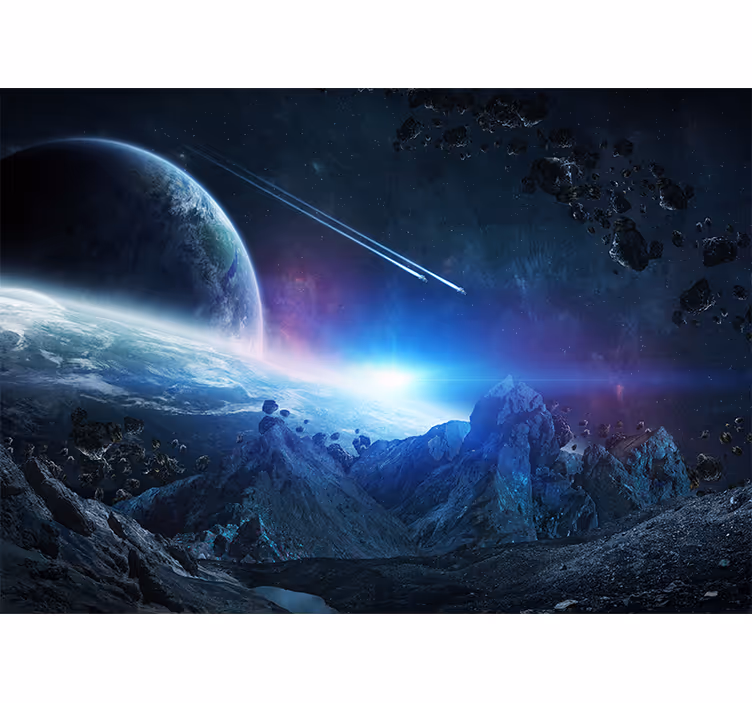 Mural de parede espaço paisagem planetária astral - TenStickers
