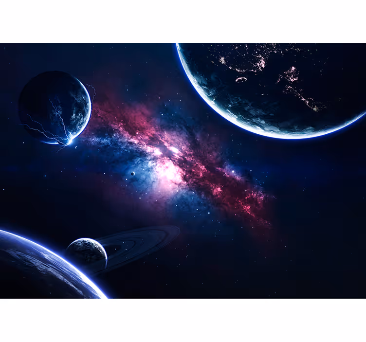 Mural de parede espaço cena da galáxia cósmica - TenStickers