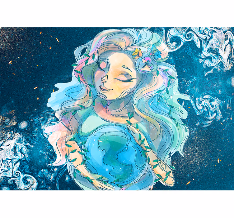 Mural de parede fantasía guardião da terra encantado - TenStickers