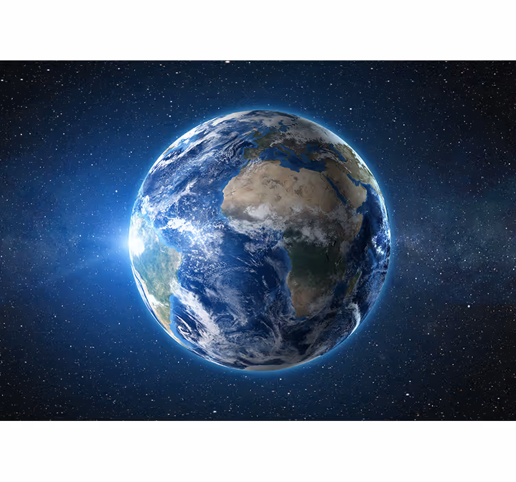 Fotomurais de paisagens Planeta terra no espaço - TenStickers