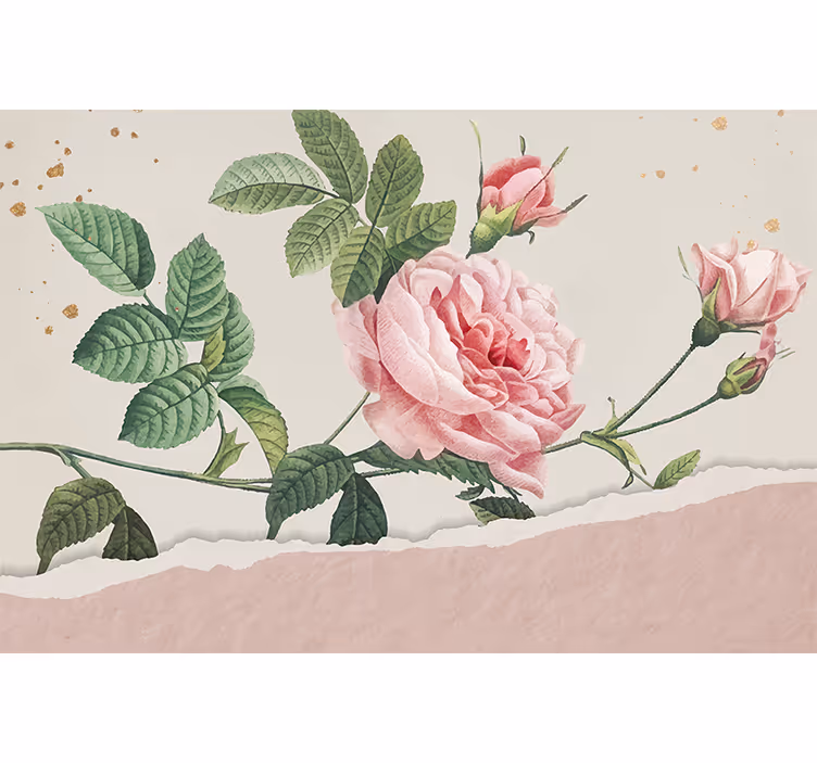 Fotomurais flores buquê de rosas pink - TenStickers