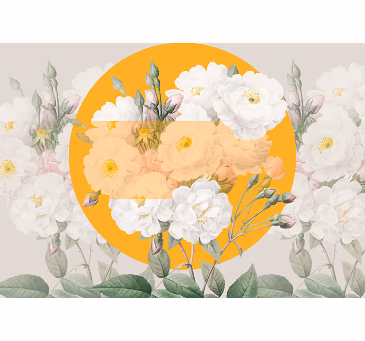 Fotomurais flores composição floral florescente - TenStickers