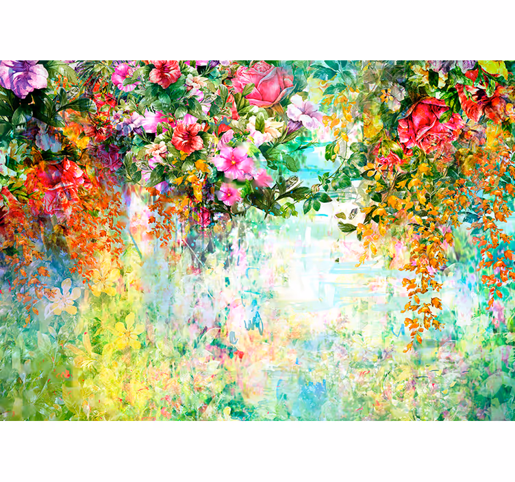 Fotomurais flores design de flores florais - TenStickers