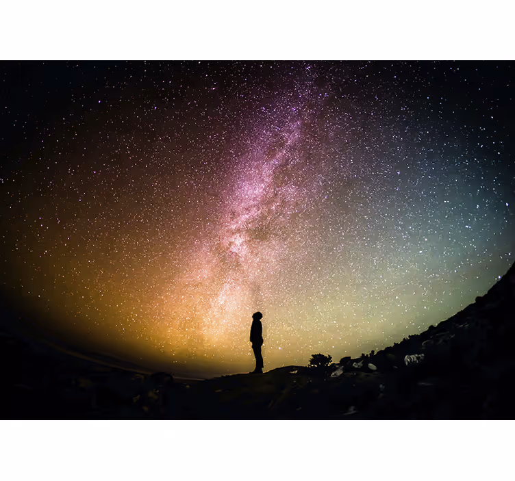 Mural de parede espaço vista noturna celestial - TenStickers