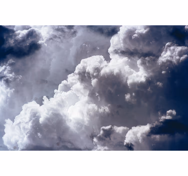 Mural de parede céu paisagem de nuvens dramática - TenStickers