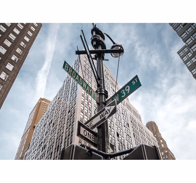 Mural de parede nova york placas da broadway - TenStickers