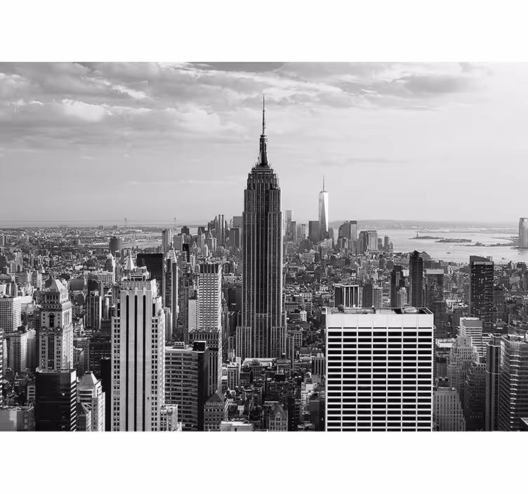 Mural de parede nova york paisagem urbana empire state - TenStickers