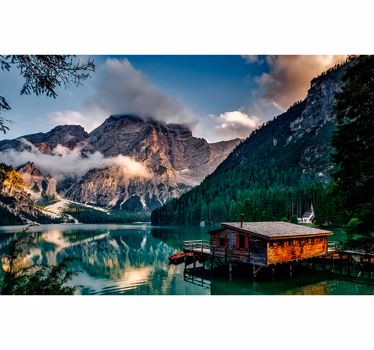 Fotomurais de paisagens vista cênica das montanhas - TenStickers