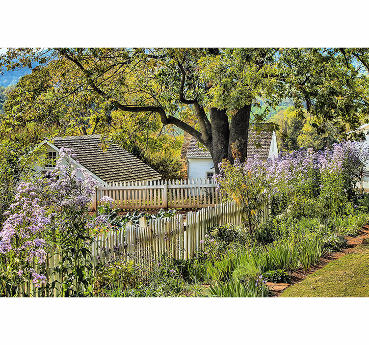 Fotomurais de paisagens vista de jardim sereno - TenStickers