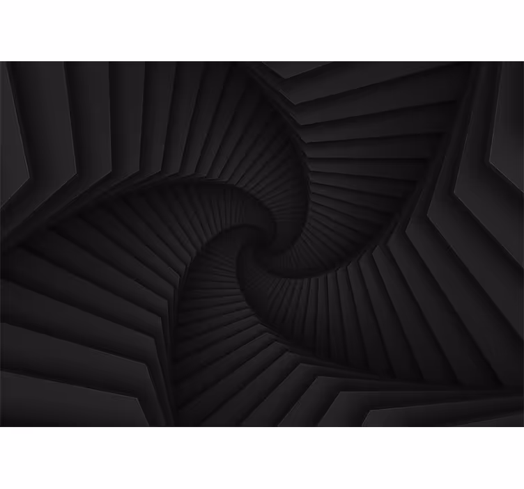 Mural de parede abstrato em forma de espiral intrincada - TenStickers