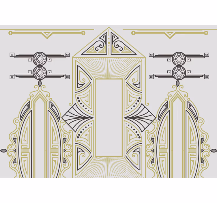Mural de parede arte elegância geométrica - TenStickers