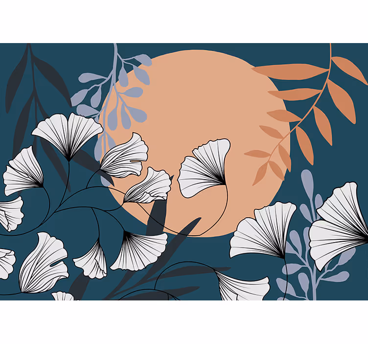 Fotomurais flores composição botânica floral - TenStickers
