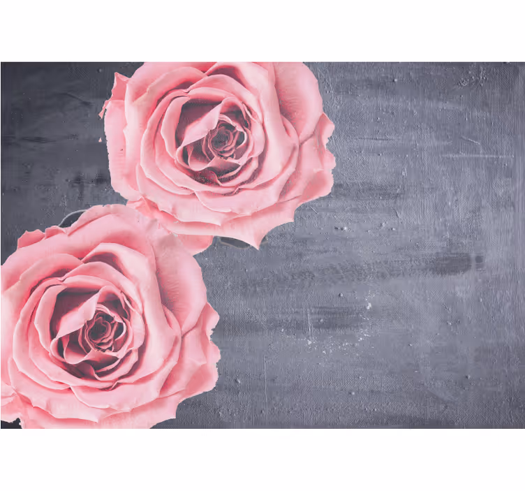 Fotomurais flores detalhe de rosas pink - TenStickers