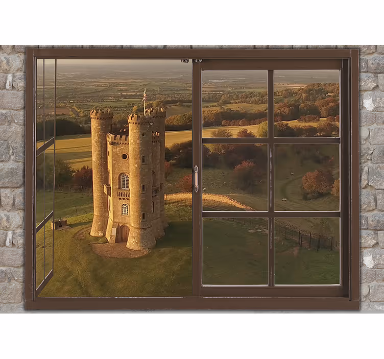 Fotomurais cidades e países vista de castelo histórico - TenStickers