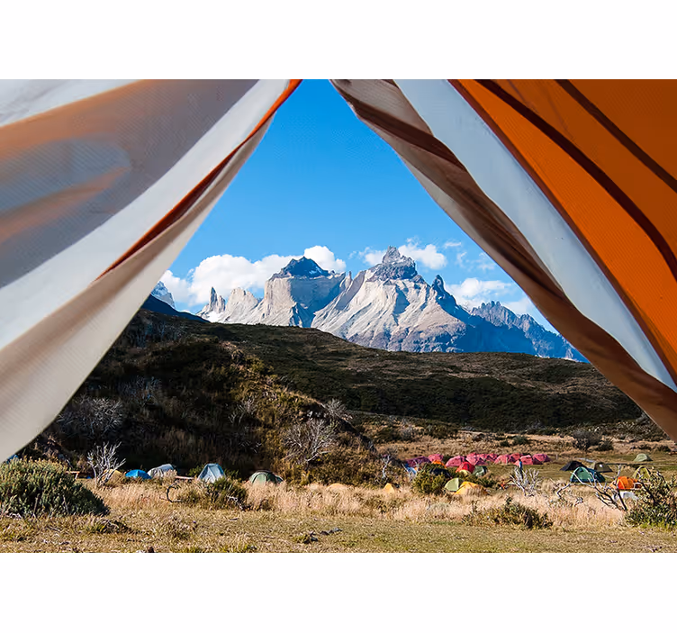 Fotomurais de paisagens tela da vista da montanha - TenStickers
