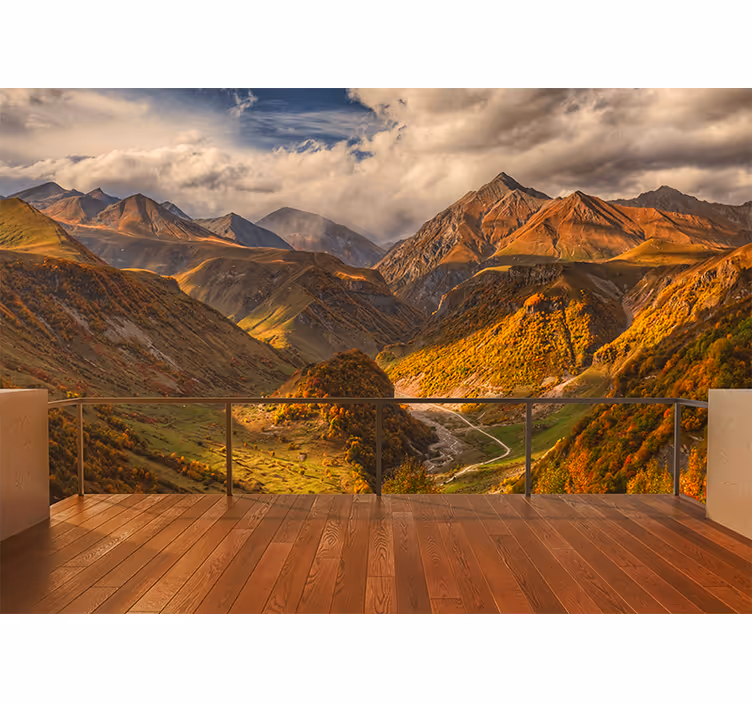 Fotomurais de paisagens vista regal das montanhas - TenStickers