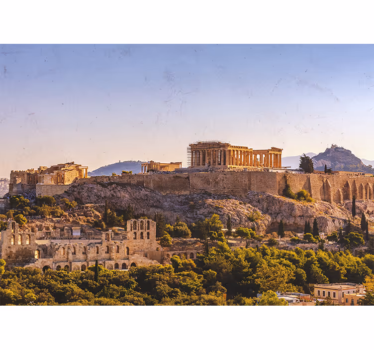 Fotomurais cidades e países acrópole de atenas - TenStickers