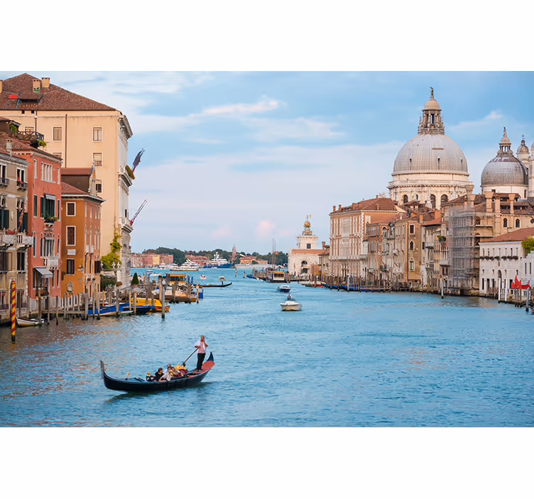 Fotomurais cidades e países cena de gôndola em veneza - TenStickers