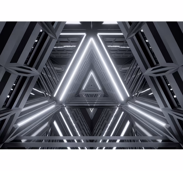Fotomurais modernos Túnel futurista 3d - TenStickers