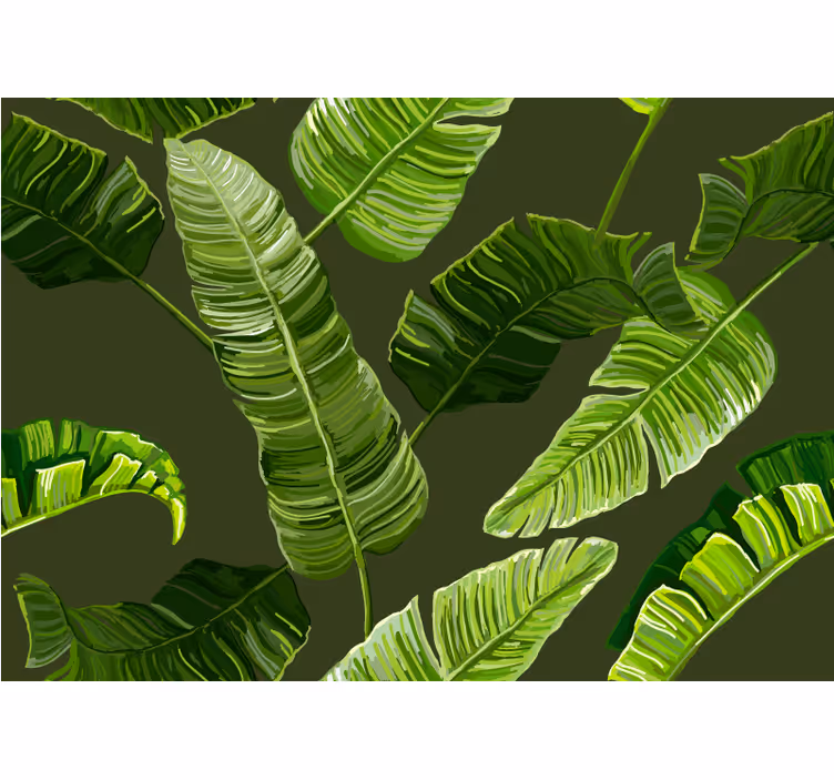 Mural de parede natureza folhagem verdejante - TenStickers