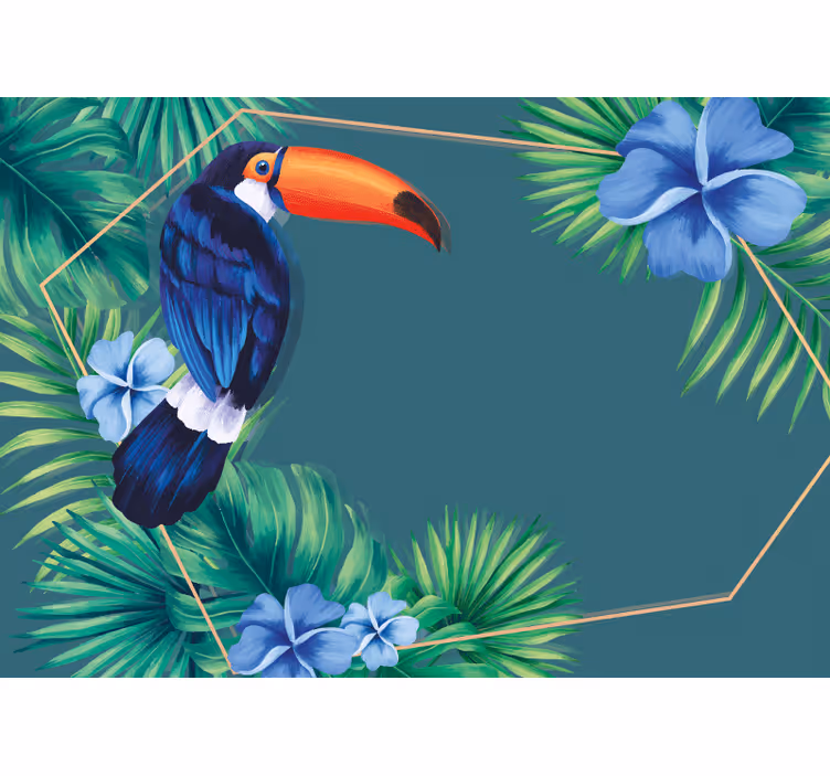 Mural de parede animais tucano tropical - TenStickers