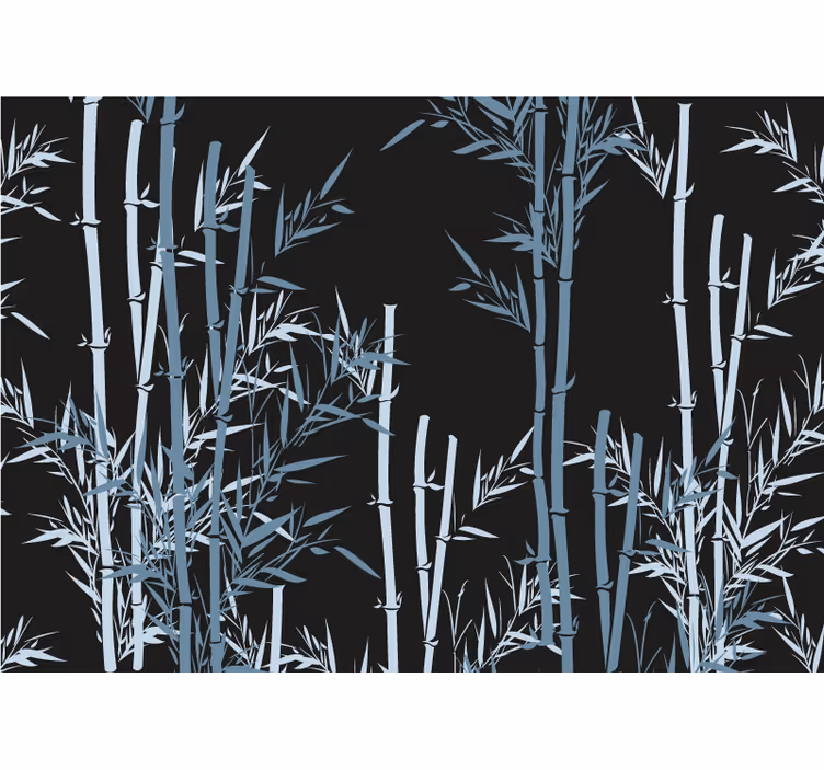Mural de parede bambu com design de floresta de bambu - TenStickers