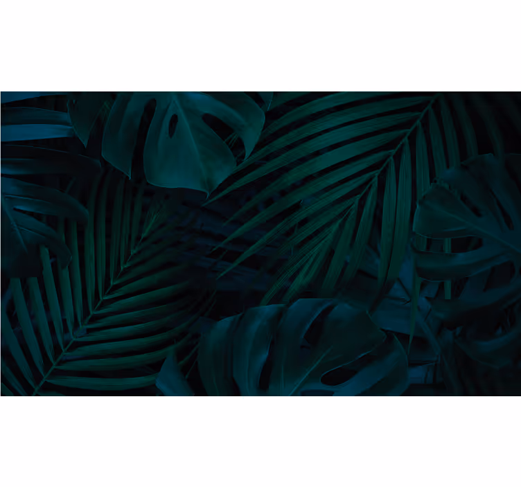 Mural de parede natureza exibição de folhagens tropicais - TenStickers