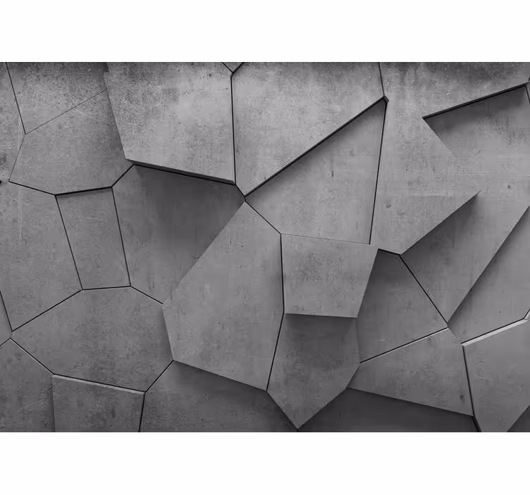 Fotomurais texturas e padrões arranjo geométrico de concreto - TenStickers