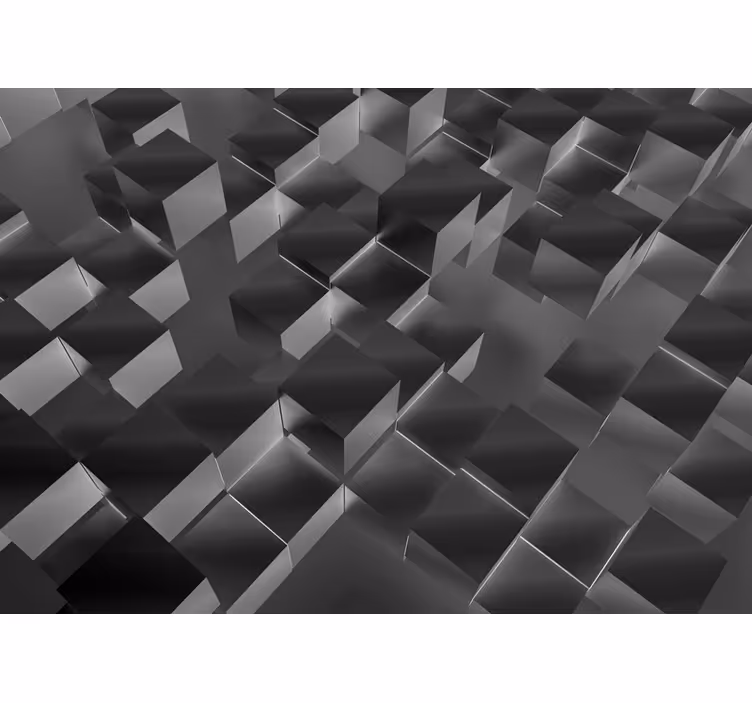Fotomurais texturas e padrões cubos tridimensionais - TenStickers