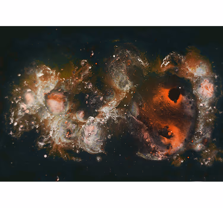 Mural de parede abstrato padrões fluídos celestiais - TenStickers