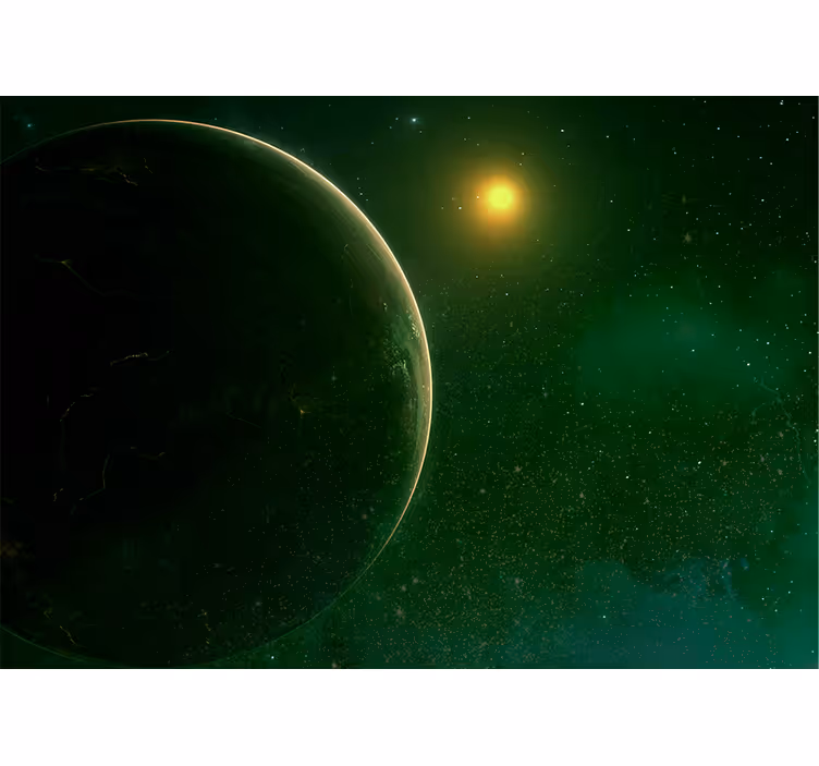Mural de parede espaço cena celestial planetária - TenStickers