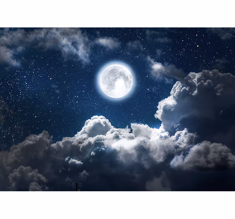Mural de parede céu noites lunares - TenStickers