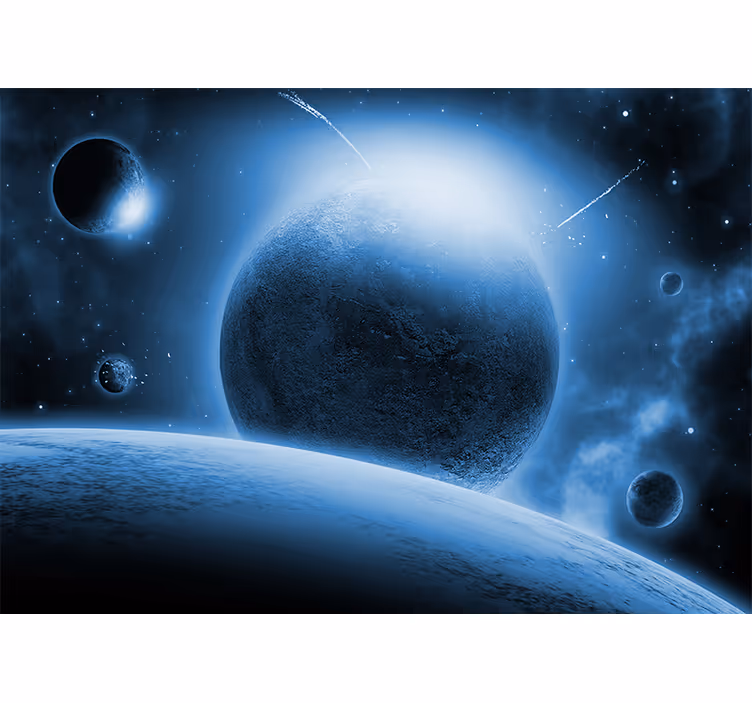 Mural de parede espaço cena planetária celestial - TenStickers