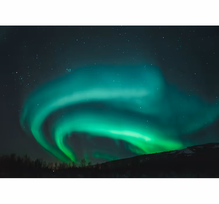 Mural de parede natureza exibição da aurora boreal - TenStickers