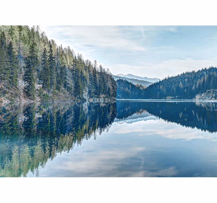 Fotomurais de paisagens espelho da montanha serena - TenStickers