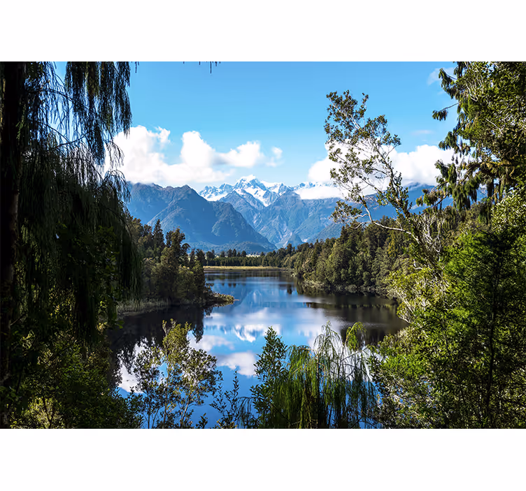 Fotomurais de paisagens perspectiva de riacho nas montanhas - TenStickers