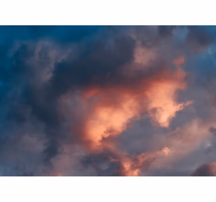 Mural de parede céu paisagem de nuvens impressionante - TenStickers