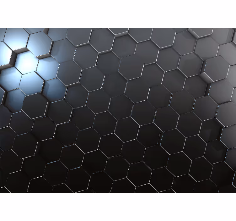 Murais de Parede 3D Painéis geométricos ombre cinza - TenStickers
