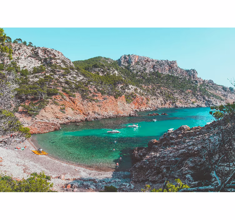 Fotomurais de paisagens vista da baía à beira-mar - TenStickers