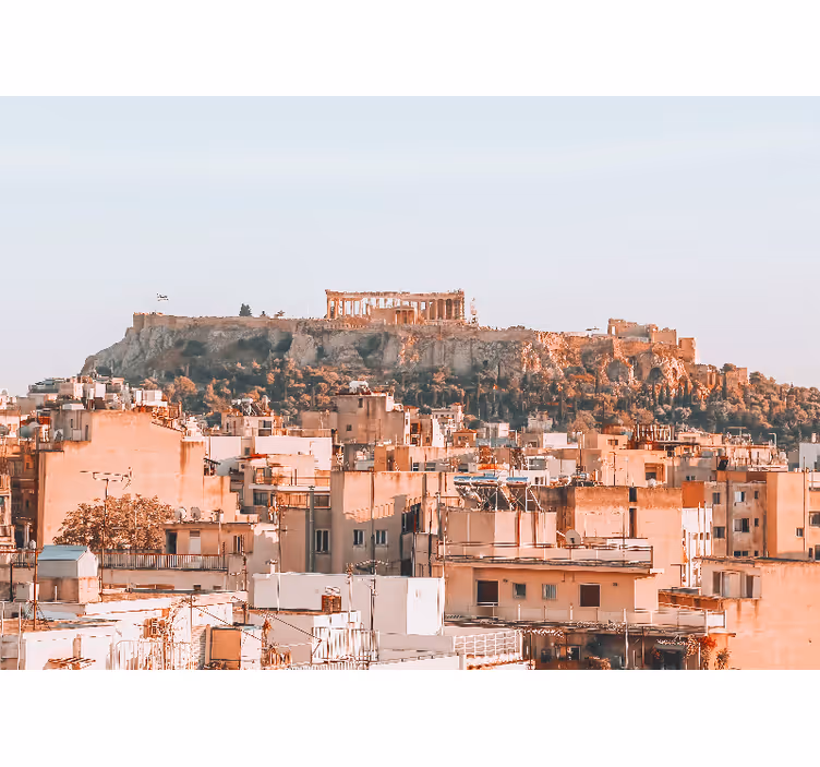 Fotomurais cidades e países paisagem de atenas - TenStickers