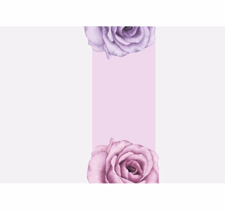 Fotomurais flores design de rosa roxa - TenStickers