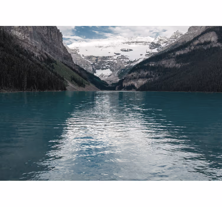 Fotomurais de paisagens lago alpino majestoso - TenStickers