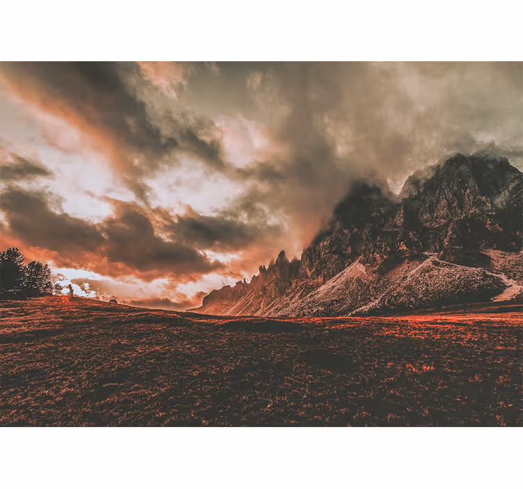 Fotomurais de paisagens cenas de montanhas drásticas - TenStickers