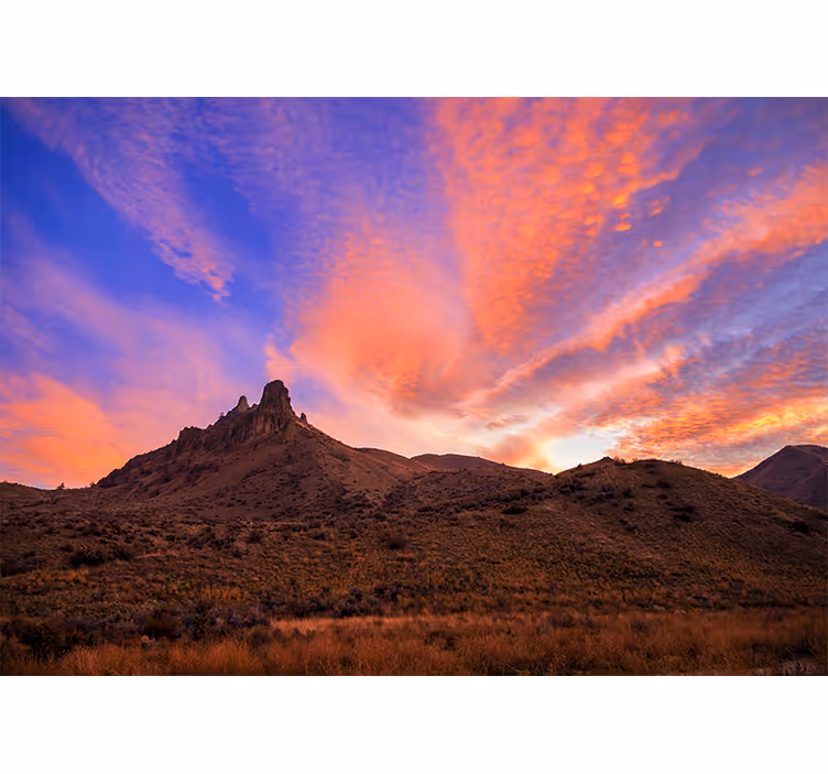 Fotomurais de paisagens crepúsculo das montanhas majestosas - TenStickers
