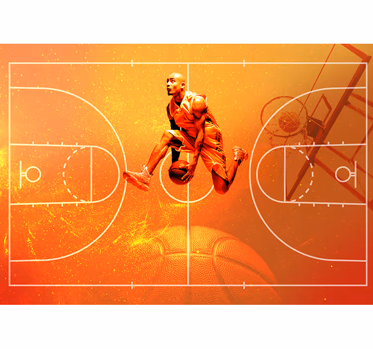 Mural de parede basketball collage - TenStickers